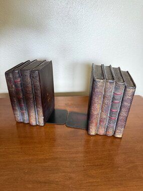 Vintage Nettle Creek Gallery Hand Painted Bookends
